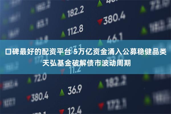 口碑最好的配资平台 5万亿资金涌入公募稳健品类 天弘基金破解债市波动周期