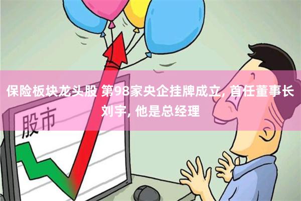 保险板块龙头股 第98家央企挂牌成立, 首任董事长刘宇, 他是总经理