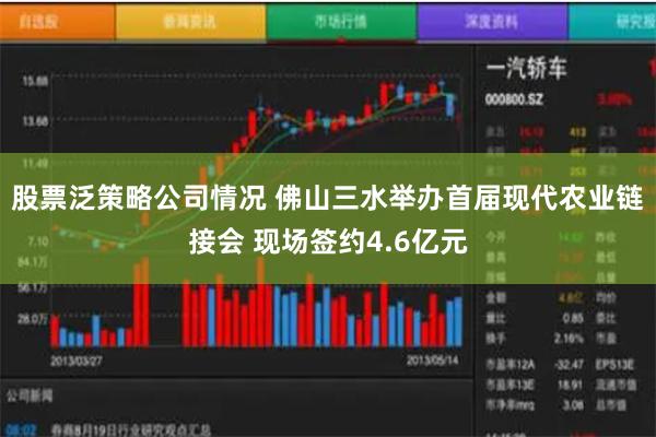 股票泛策略公司情况 佛山三水举办首届现代农业链接会 现场